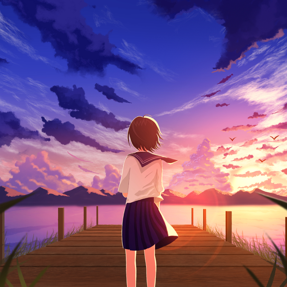 八月晚霞