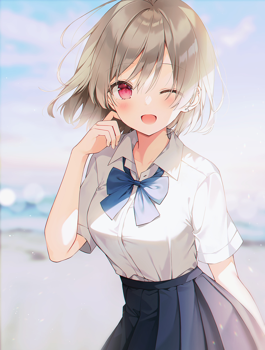 在海洋