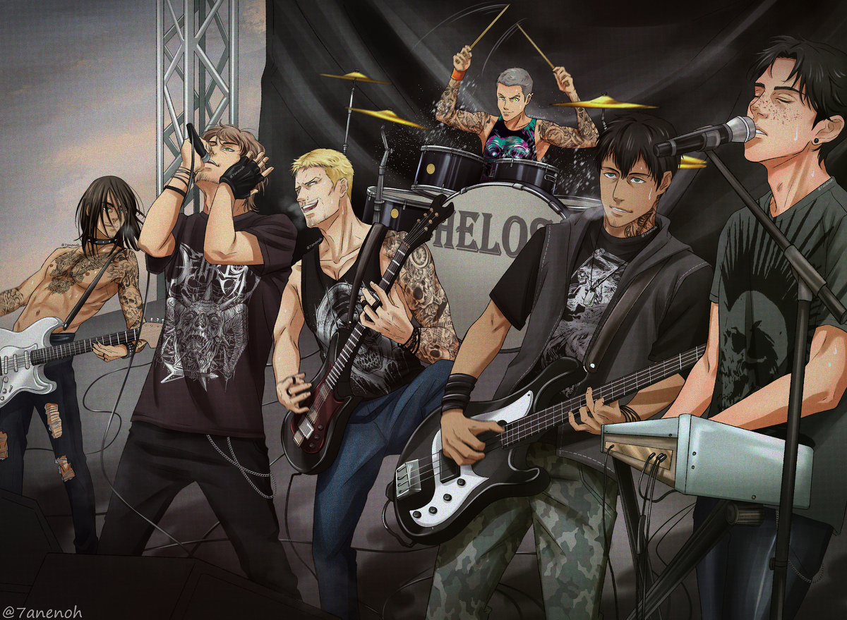 SnK Rock band AU (1/?)