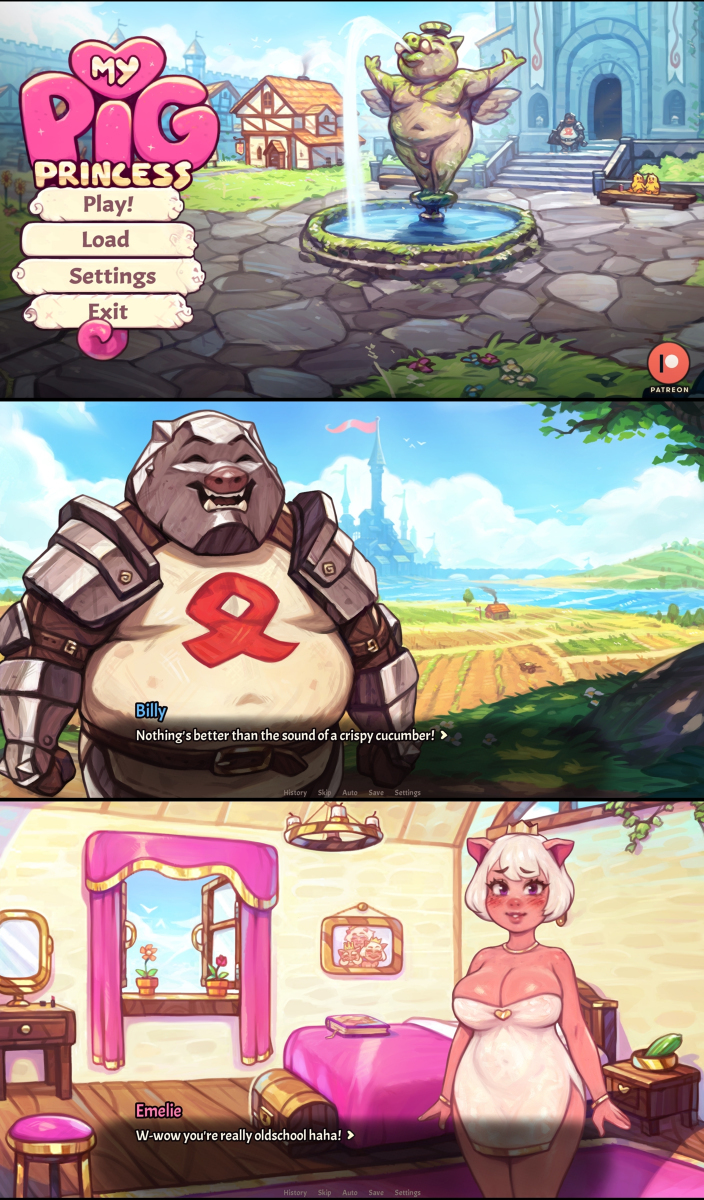 My pig princess 1.0 visual novel