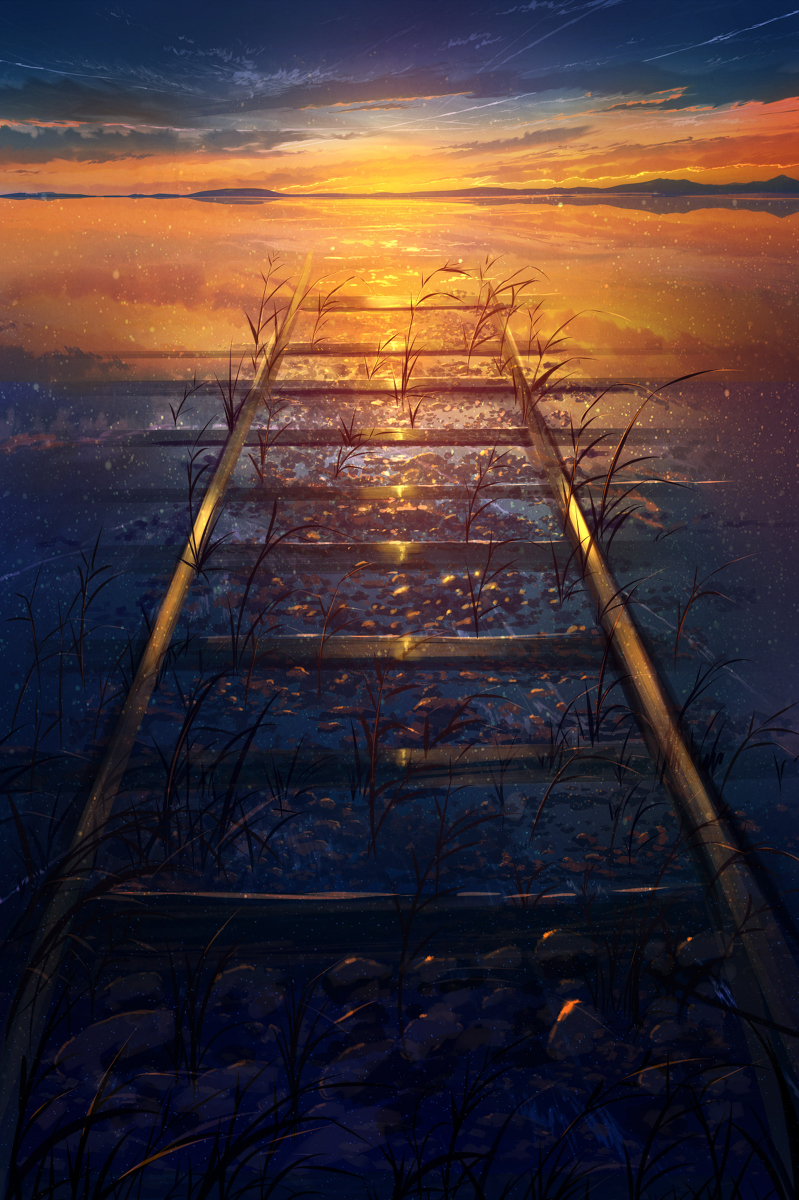 新作《芦苇与车道》
