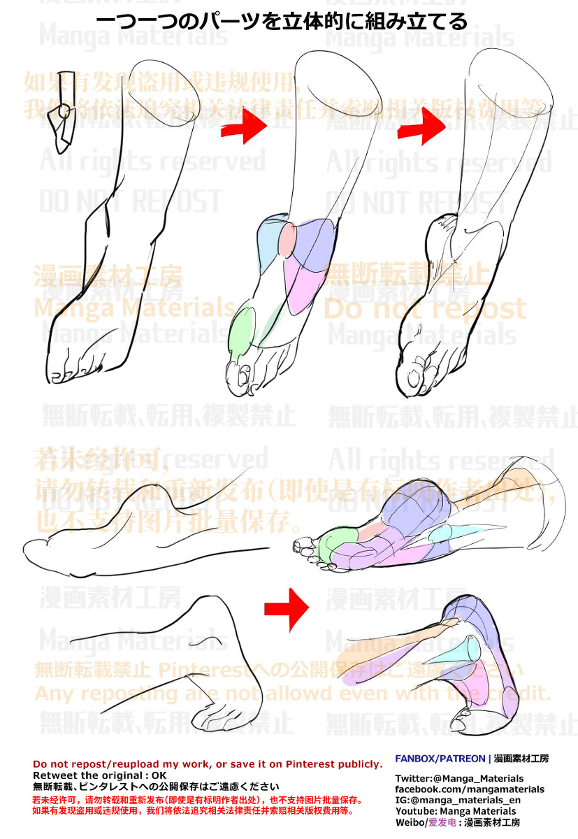 个人笔记: 脚的零件