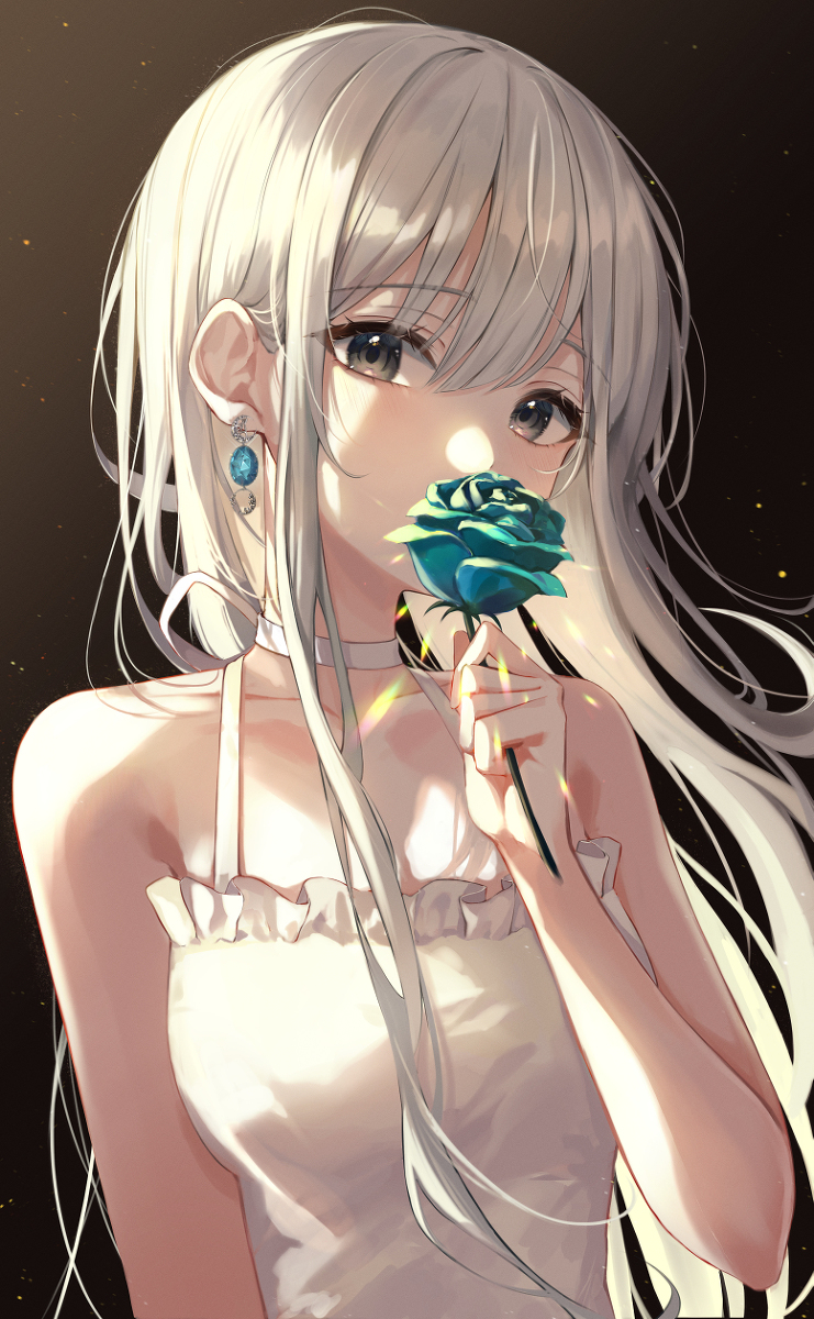 玫瑰与少女