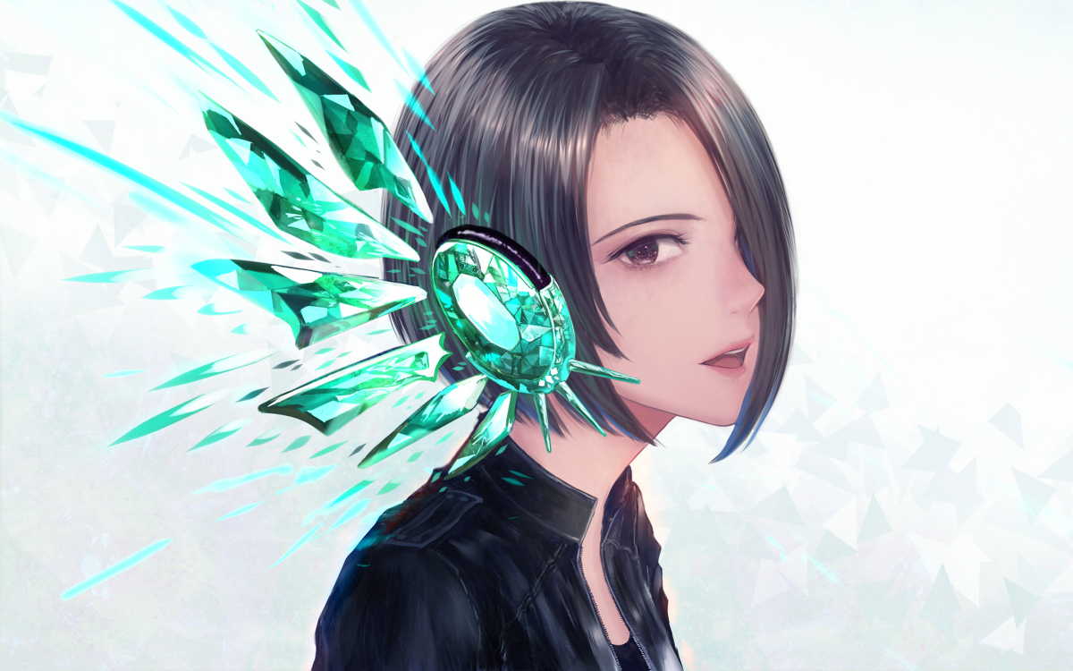 翡翠绿耳机