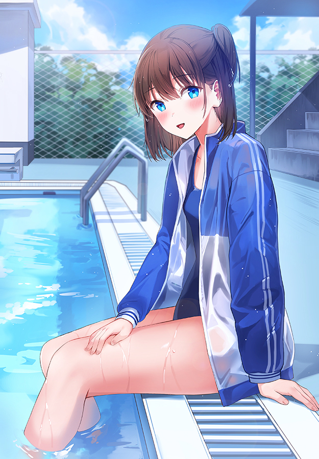 你湿透了,前辈也。