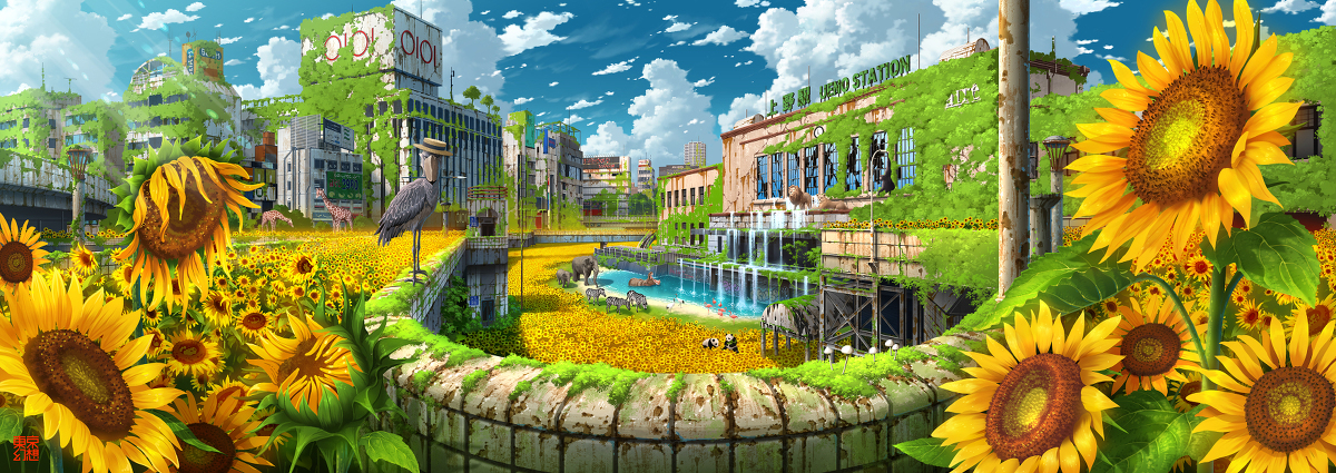 上野站前幻想向日葵