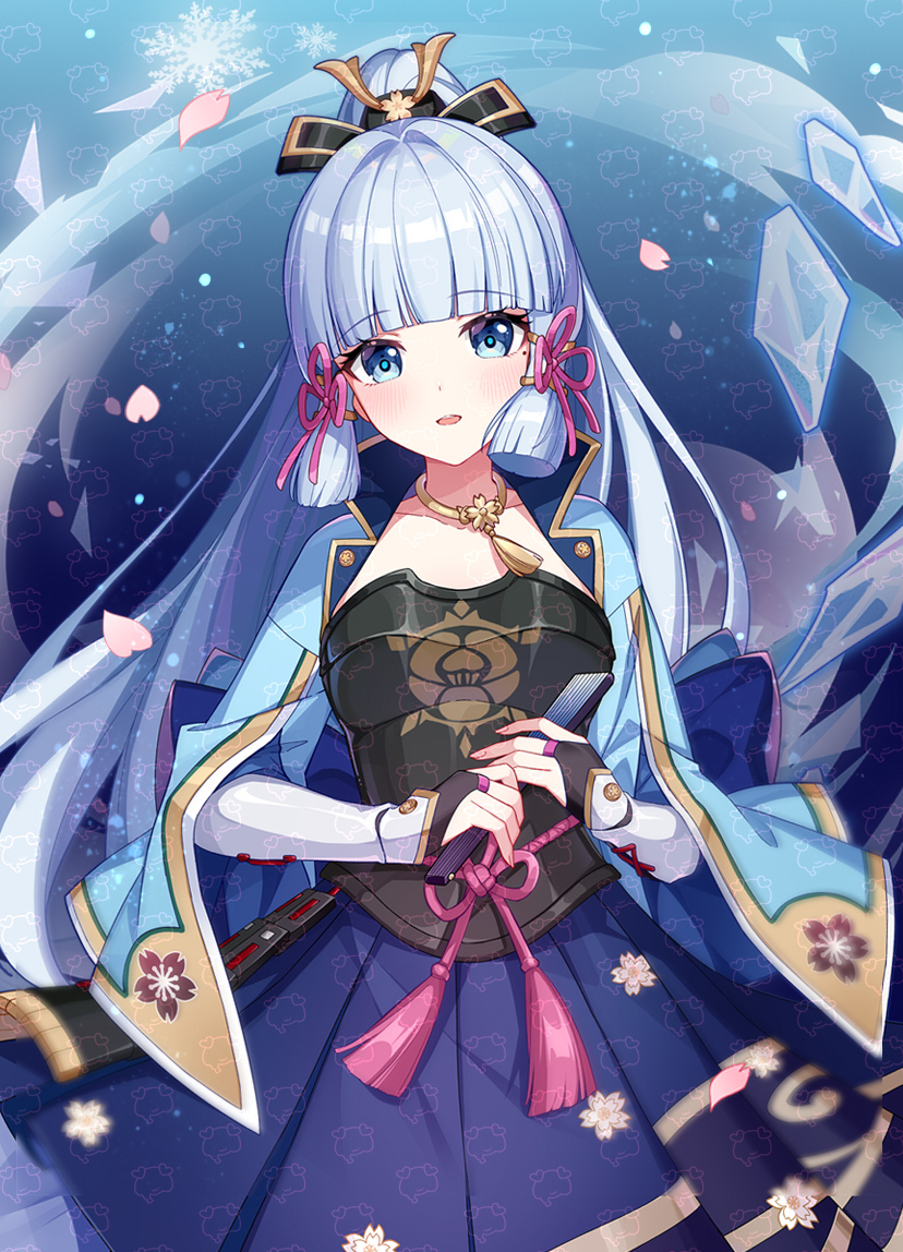 寒椿吹雪,轻舞绫华