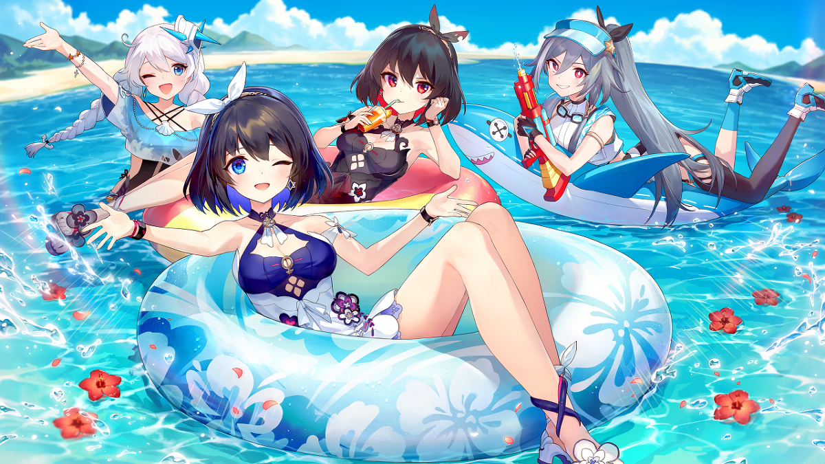 盛夏的海濱遊樂場
