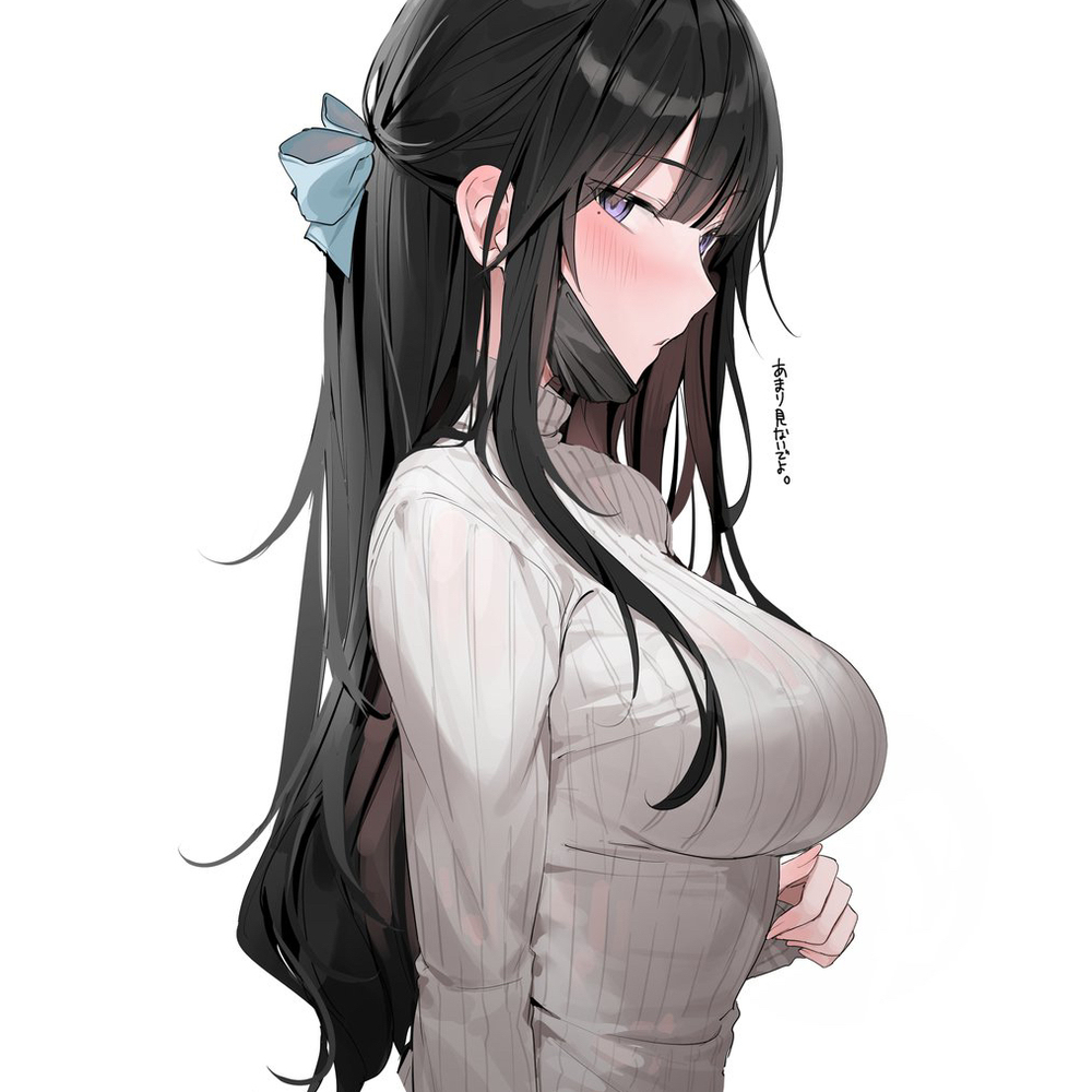 竖毛衣的认真小宝宝