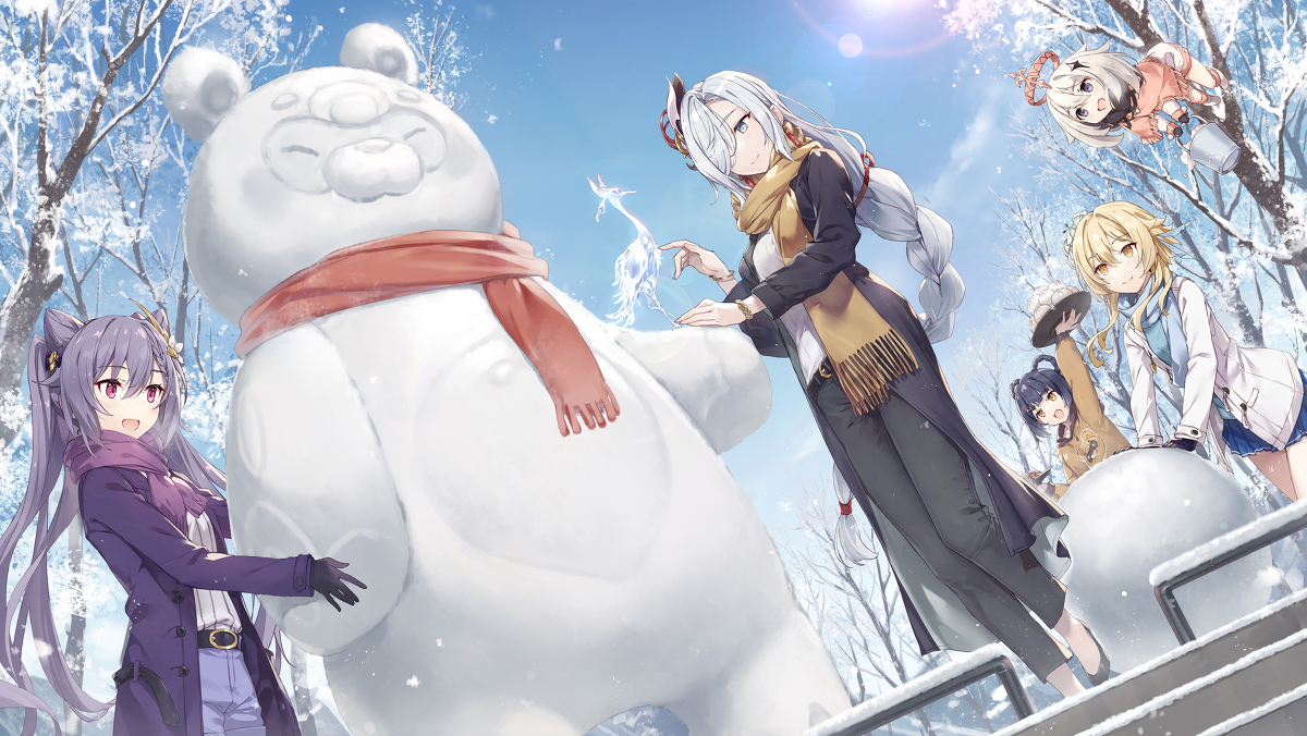大家一起玩雪⛄