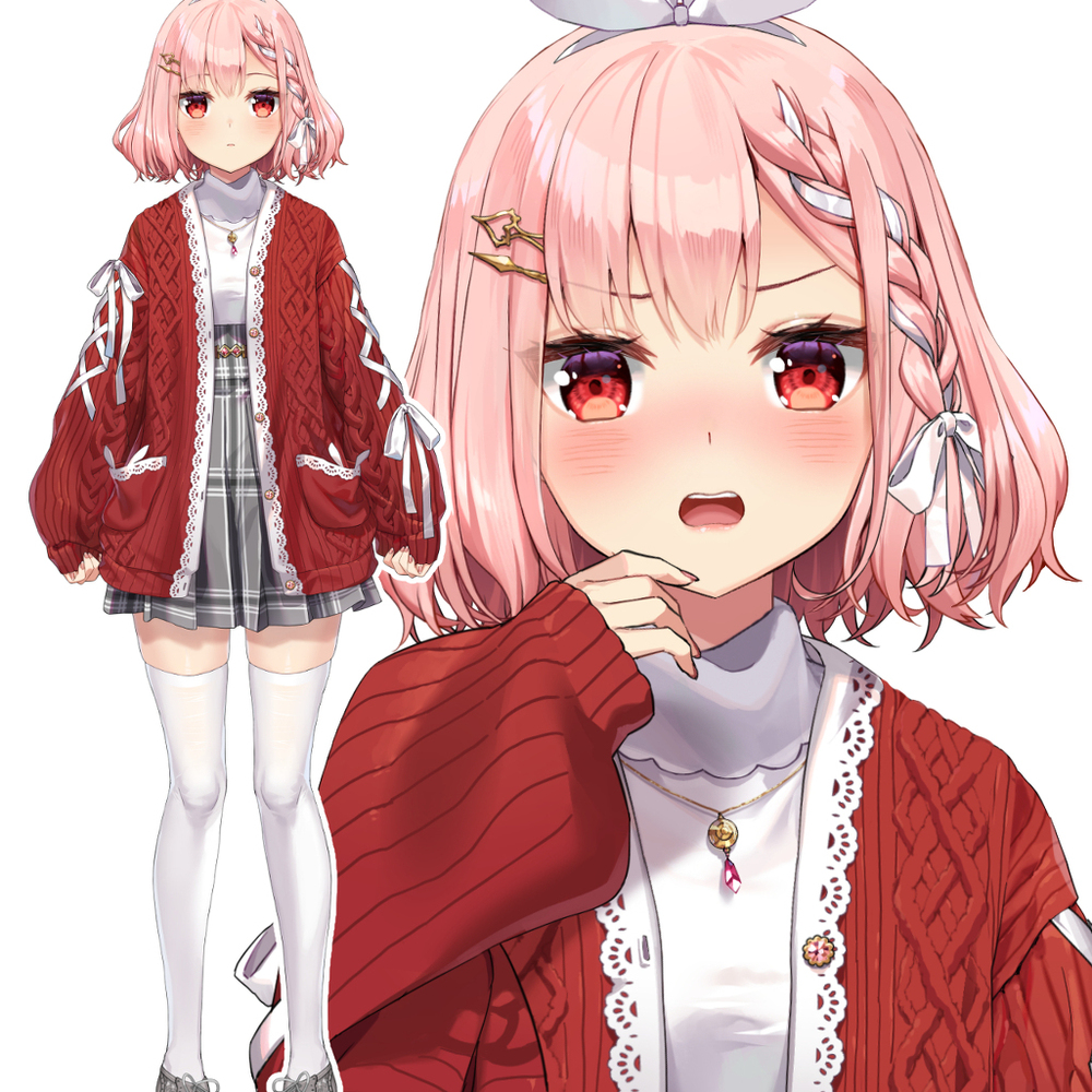 Vtuber rosu (casual outfit)
