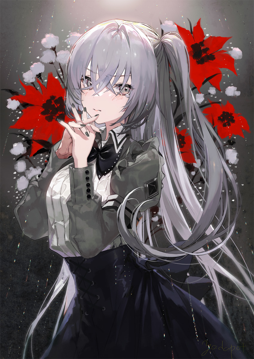 朱红色的花🥀