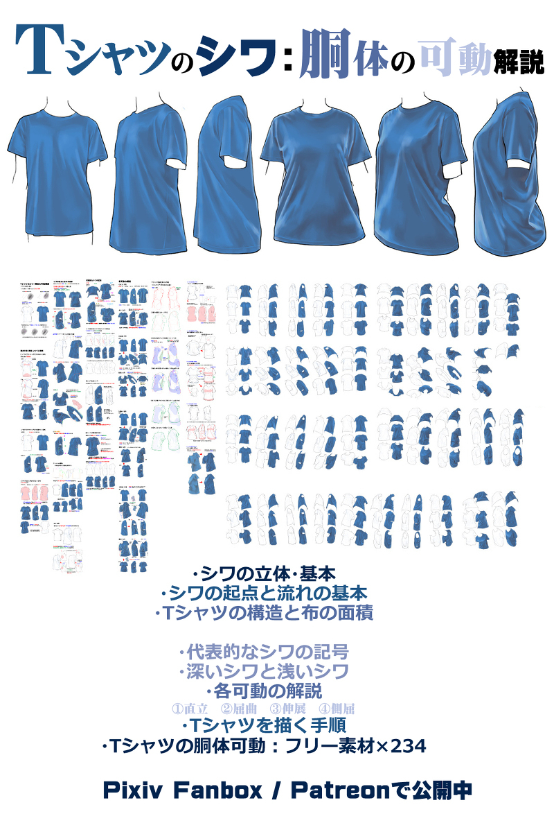 个人笔记: t恤皱纹