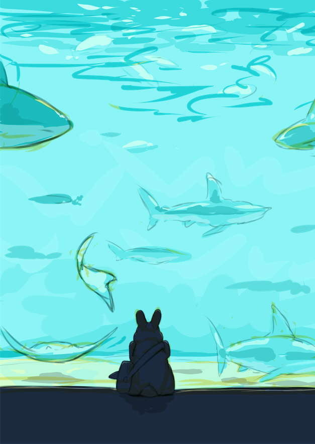 兔子和水族馆