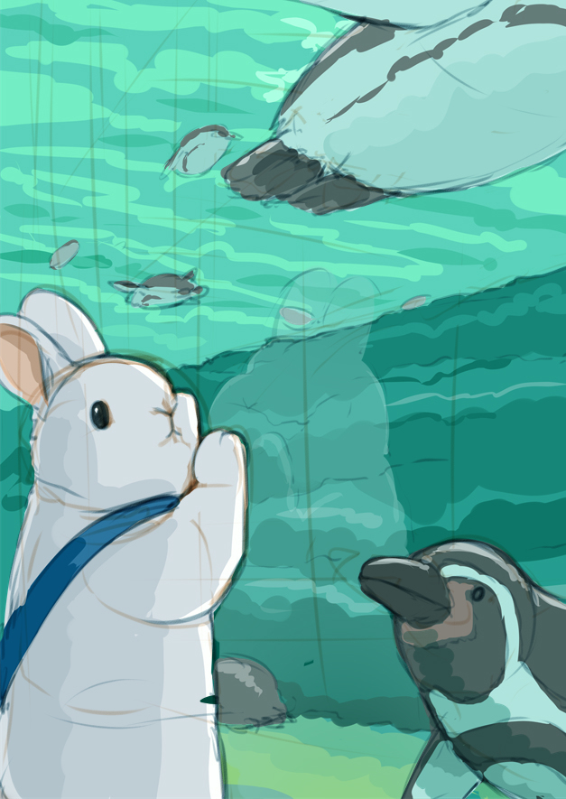 兔子和水族馆