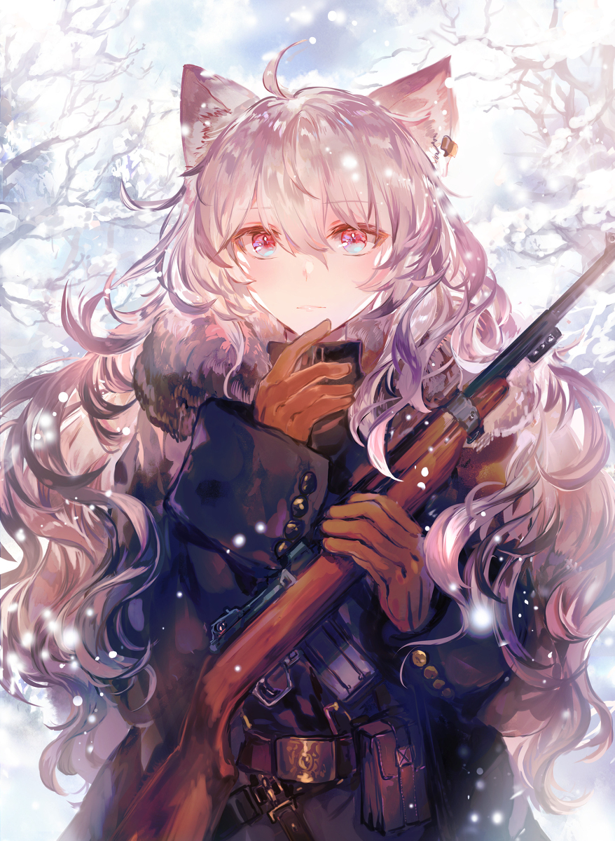 小女孩还不知道春天