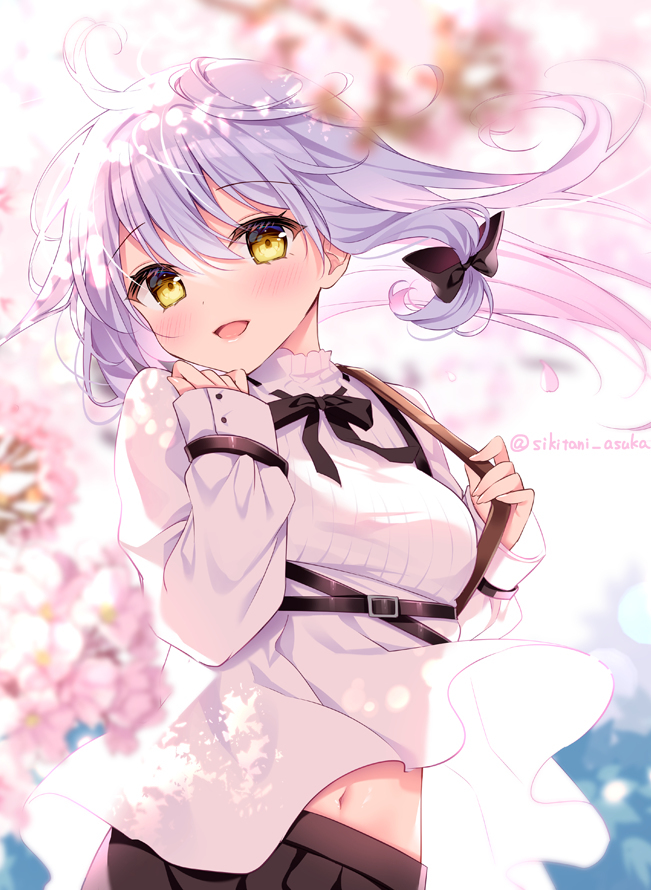 染上樱花色的你