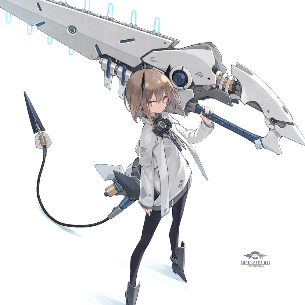 エイ型メカ　大型チェーンソー武装