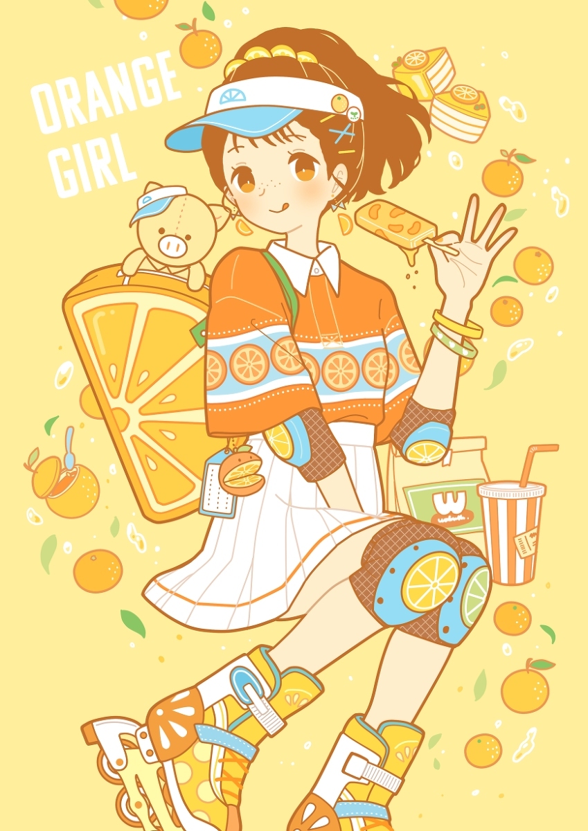 橙色女子