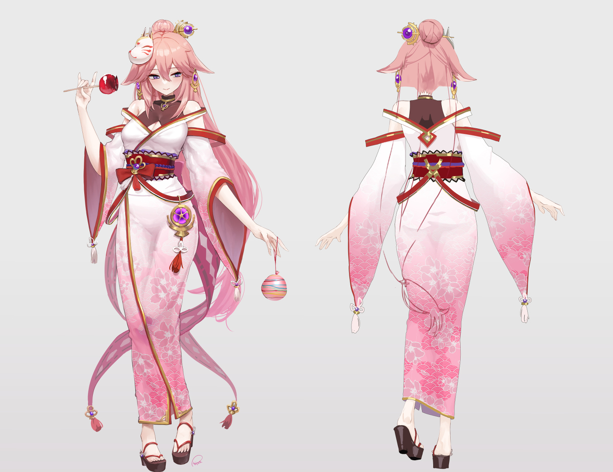 八重神子浴衣
