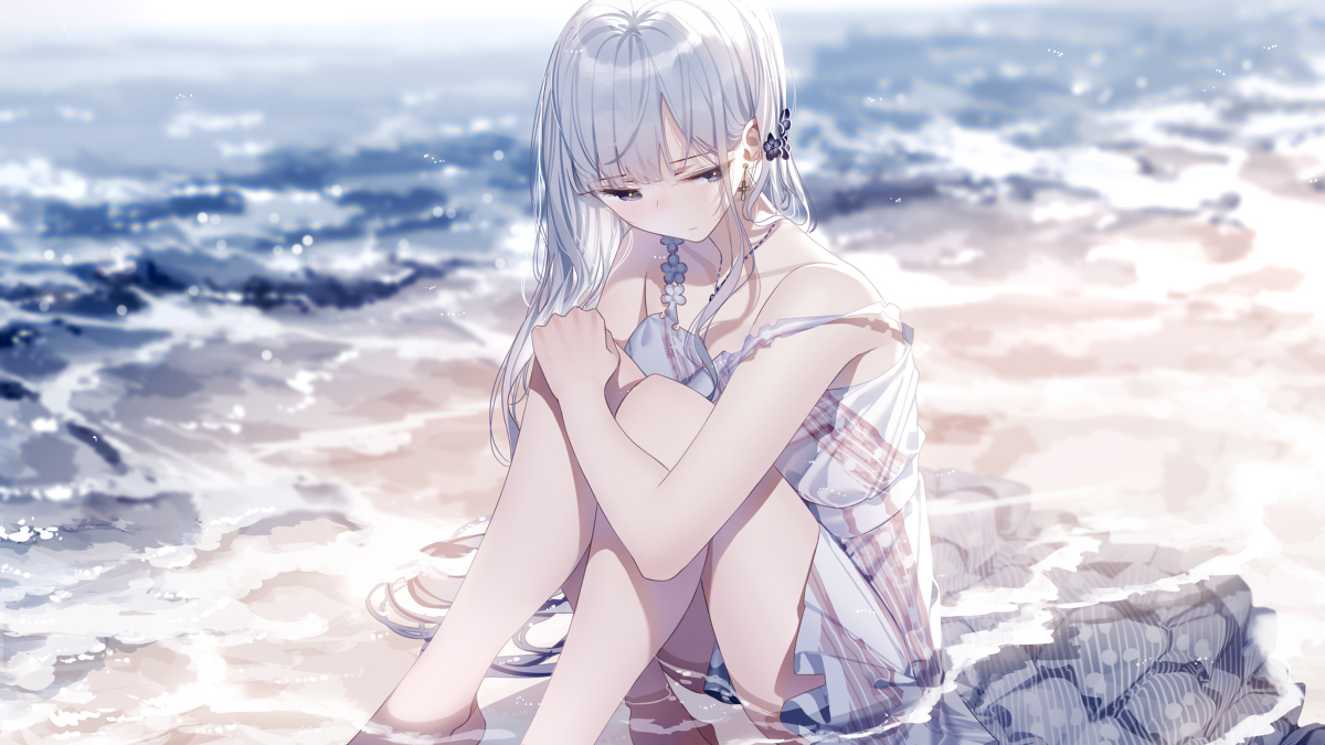 红挂天蓝色的海和夏天