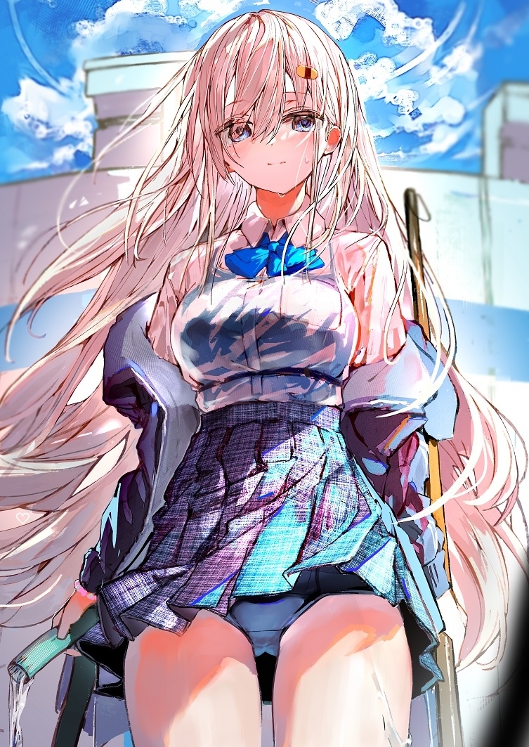 亚麻色头发的少女