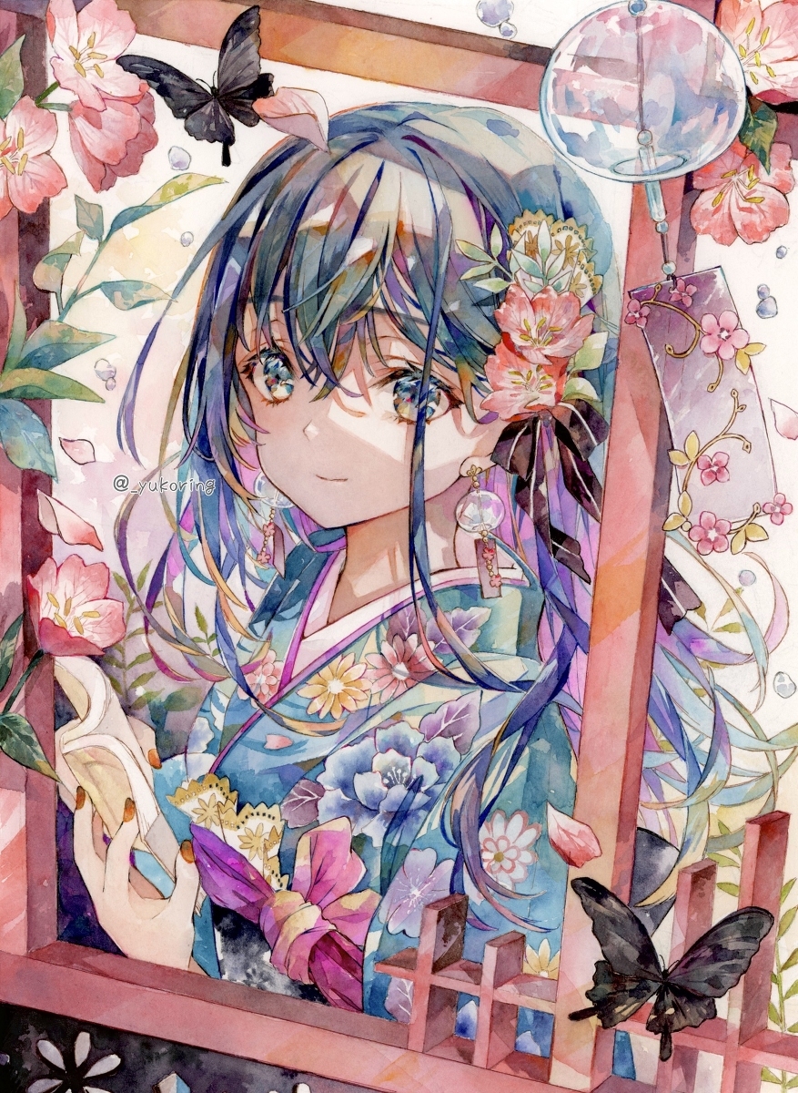 水彩风铃