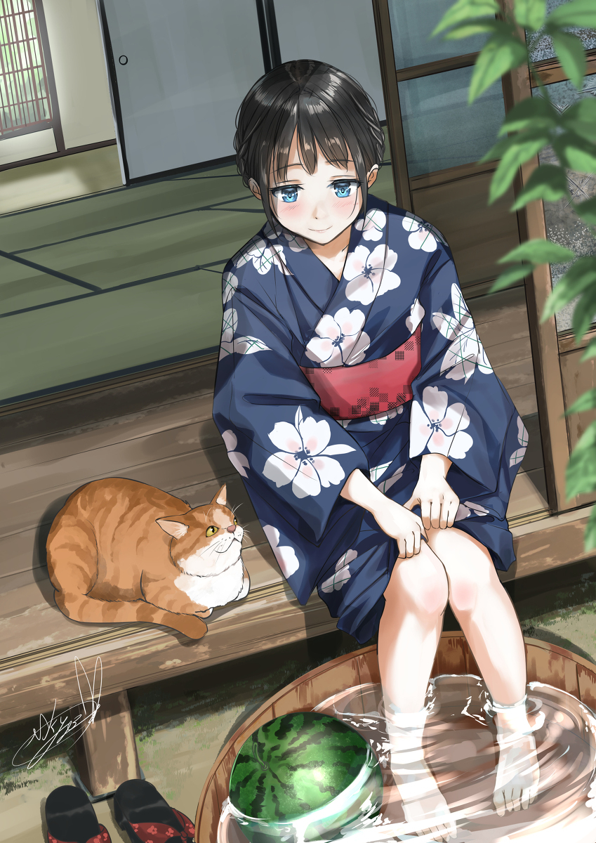 浴衣和茶虎
