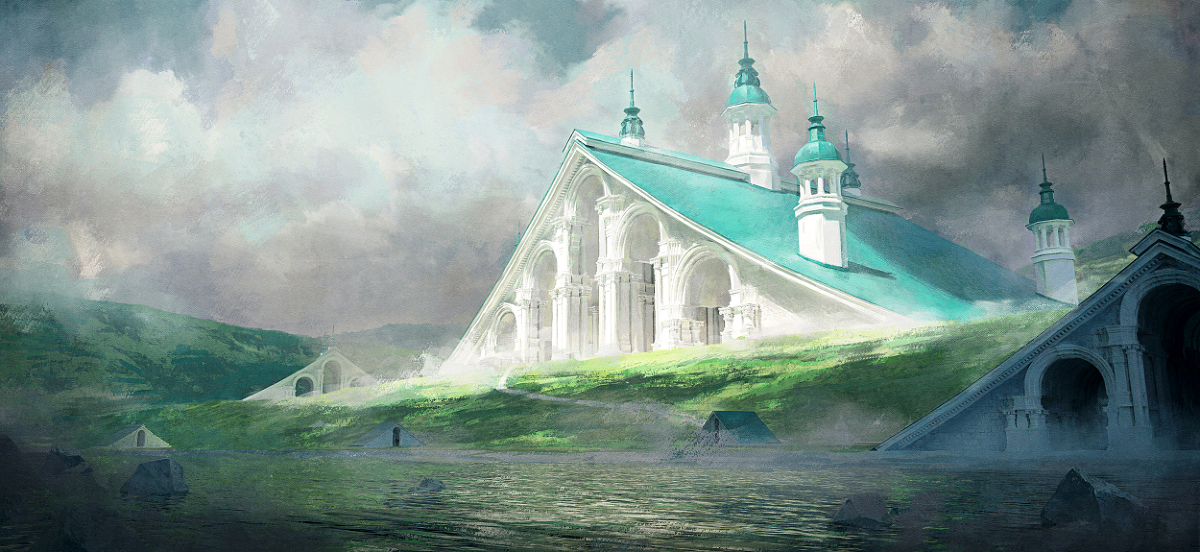 Temple on the plateau