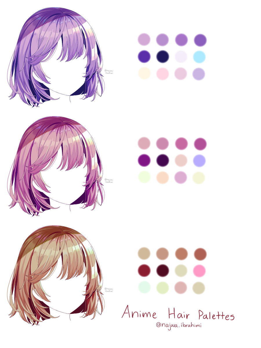 Anime Hair Shading Styles