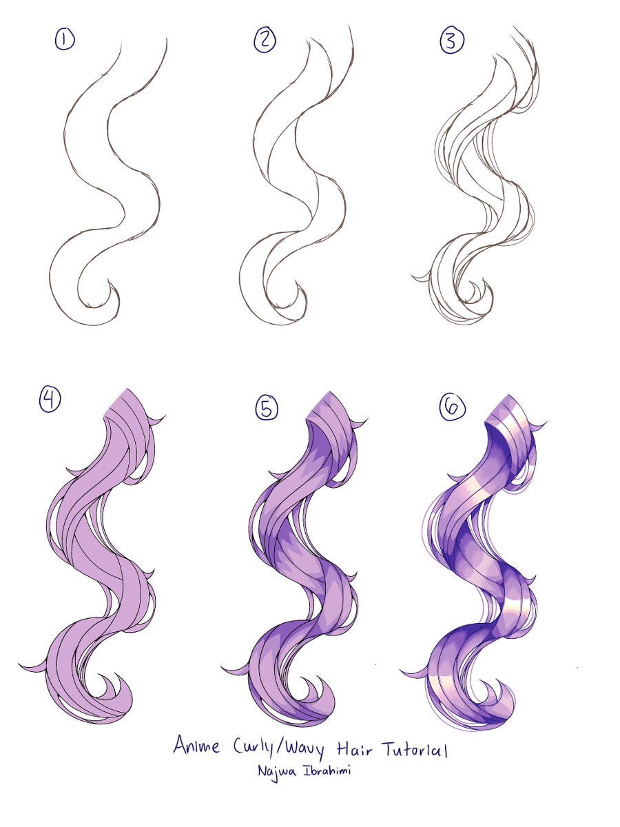 Anime Hair Shading Styles
