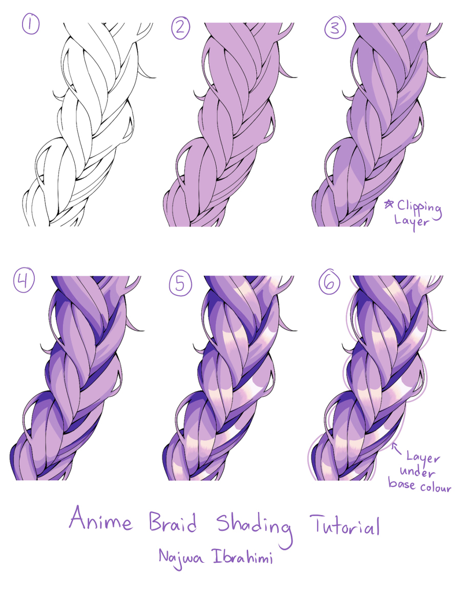 Anime Hair Shading Styles