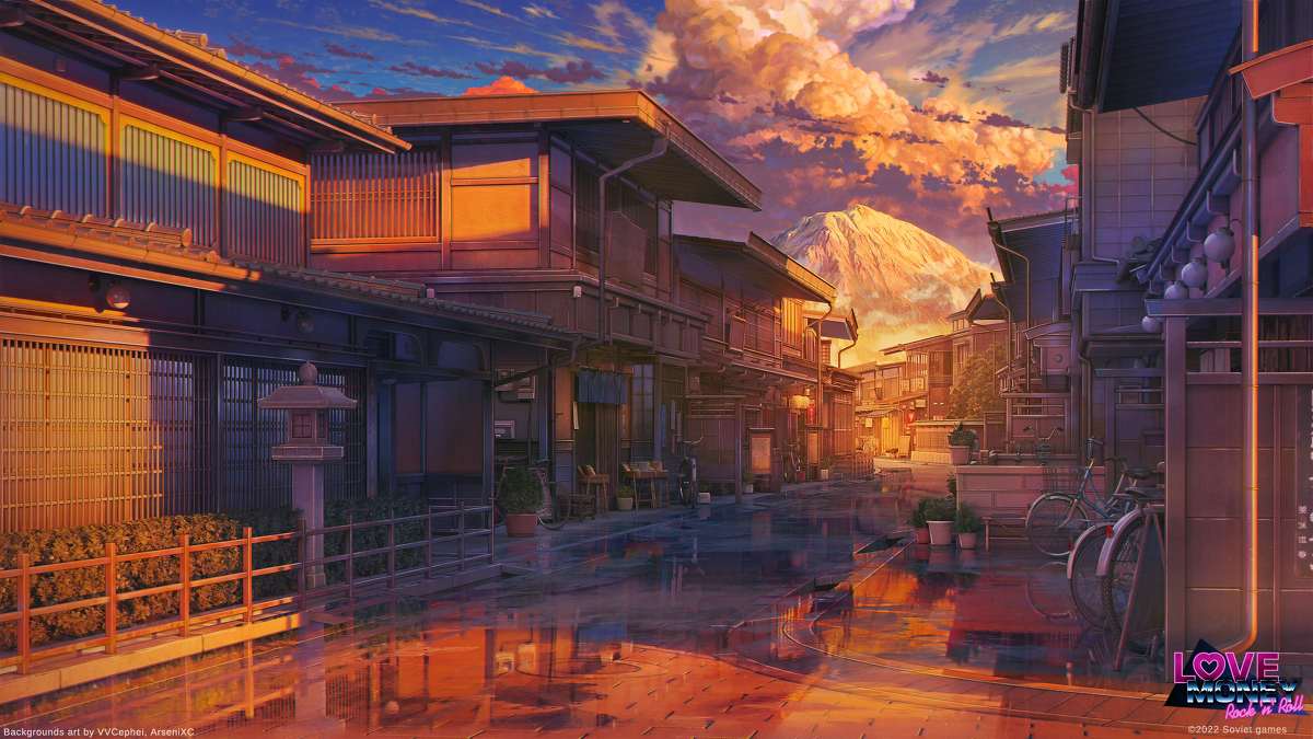地方城市日落