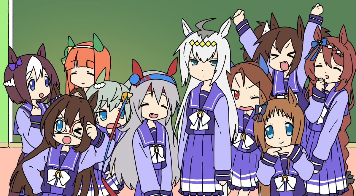 【马娘】推特的涂鸦满满的。