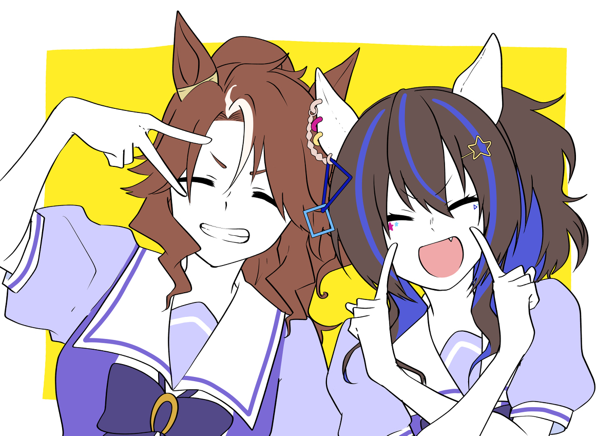 【马娘】推特的涂鸦满满的。