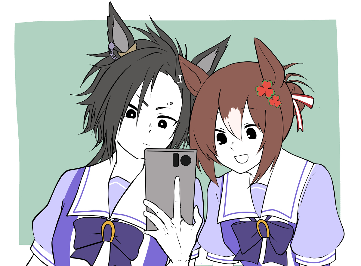 【马娘】推特的涂鸦满满的。