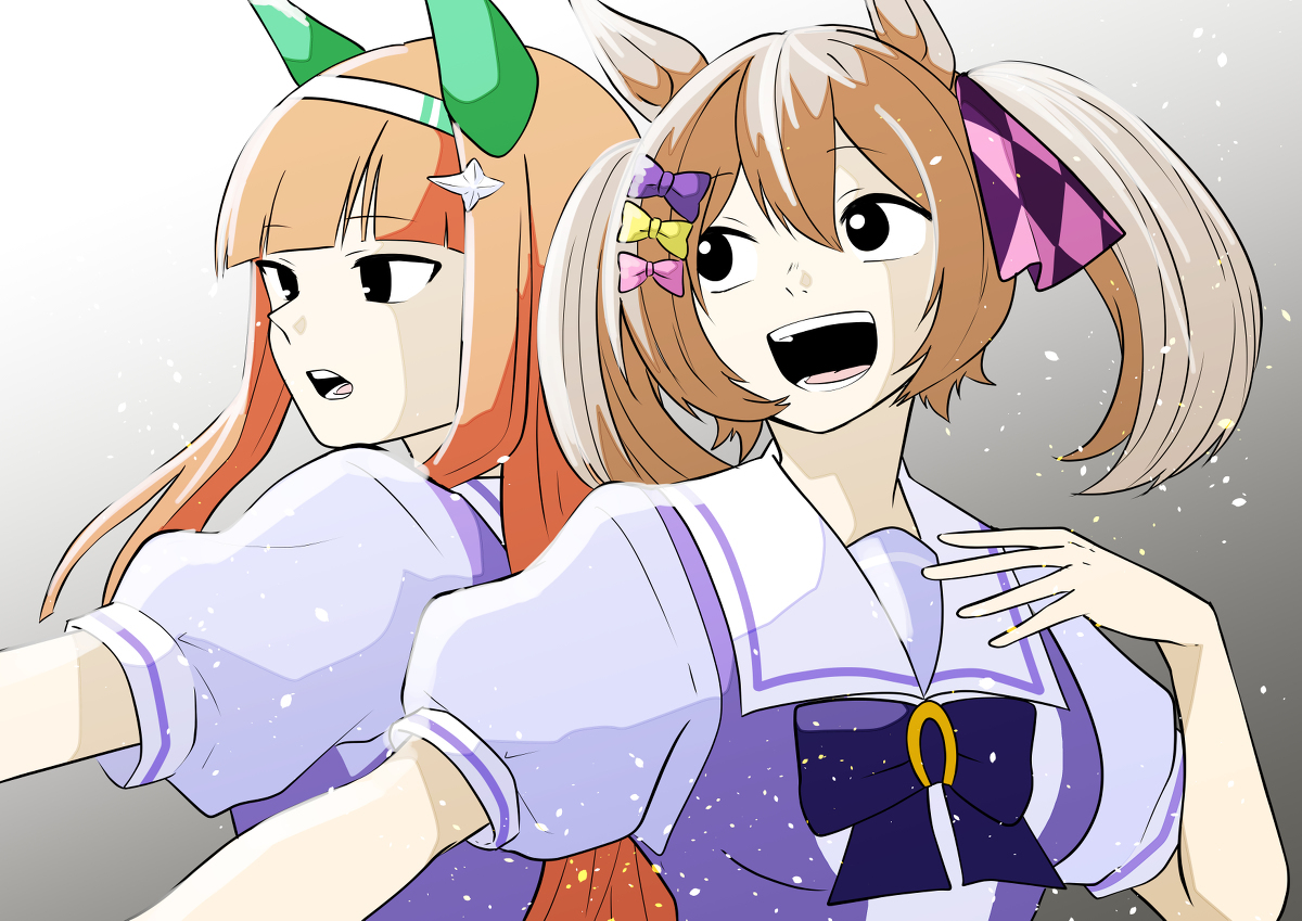 【马娘】推特的涂鸦满满的。