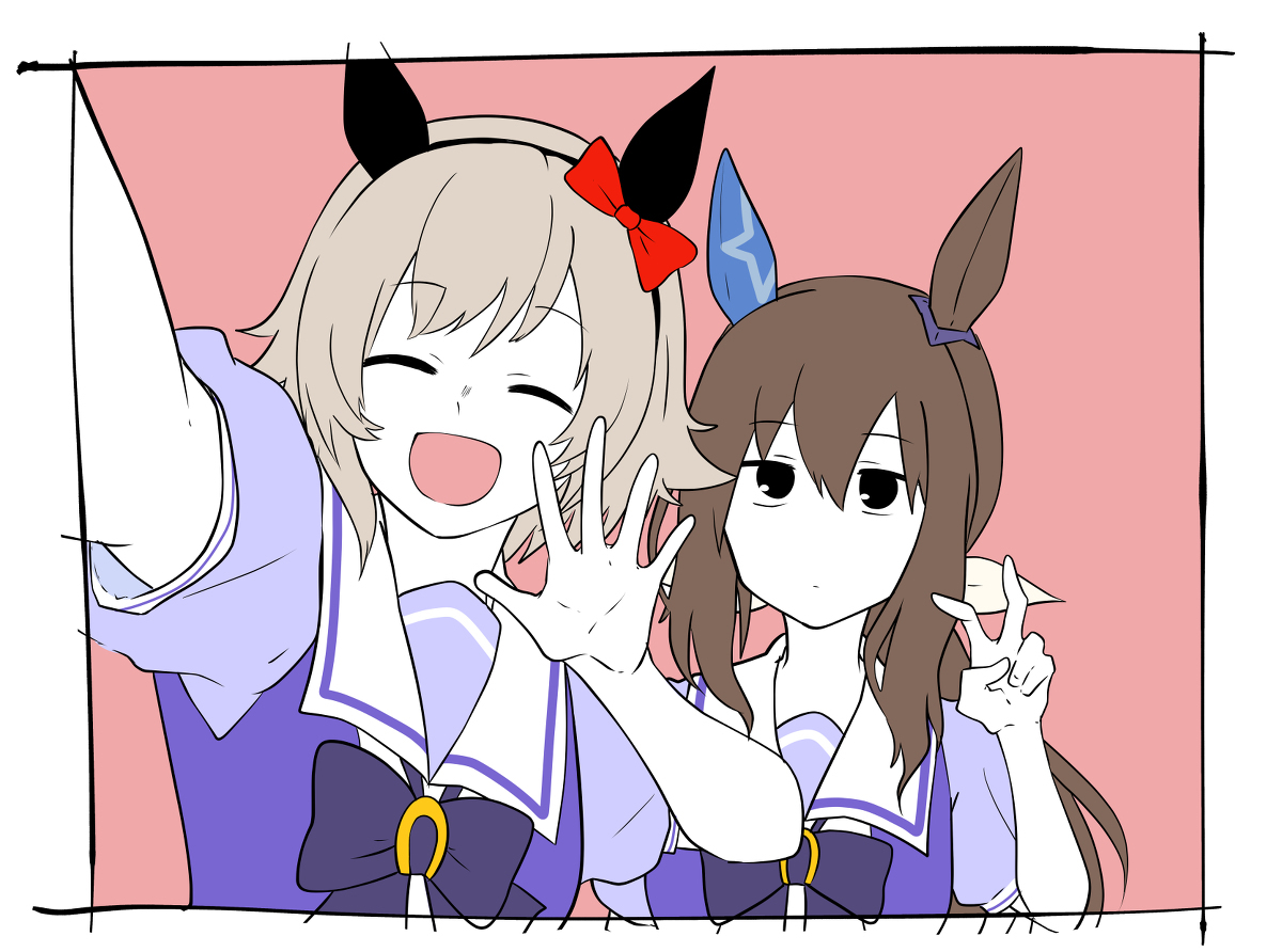 【马娘】推特的涂鸦满满的。