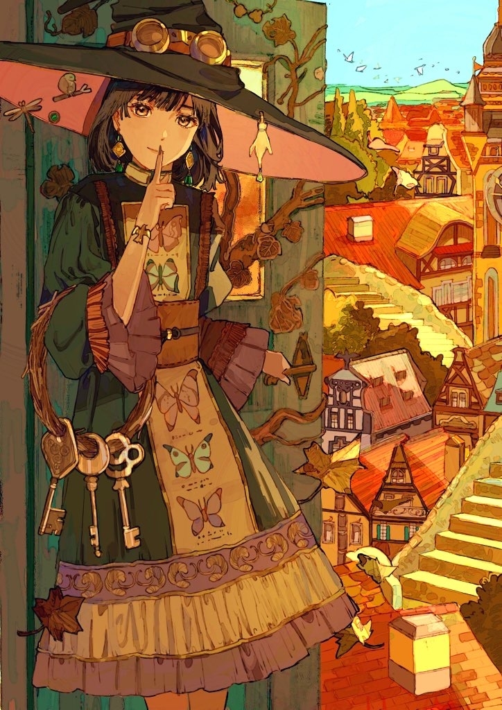 到秋色的街道