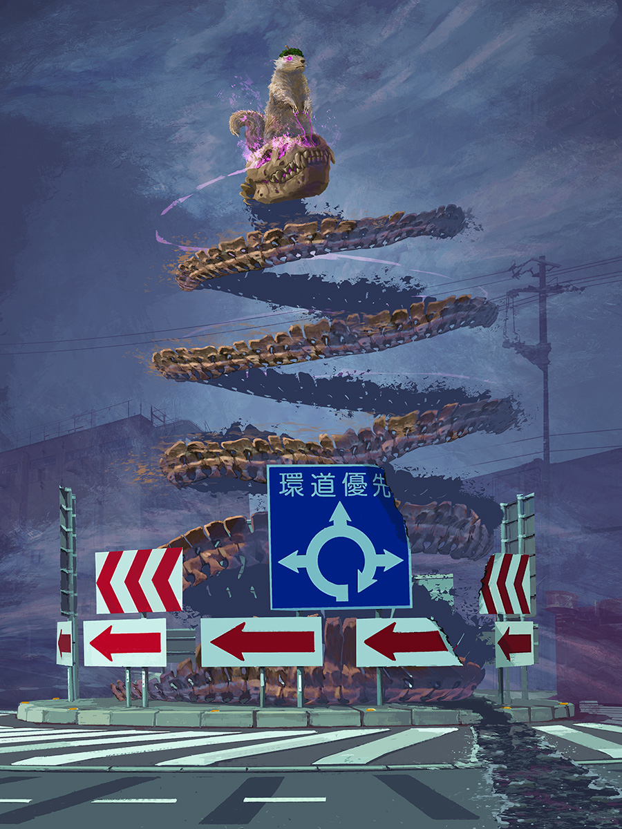 拐弯抹角