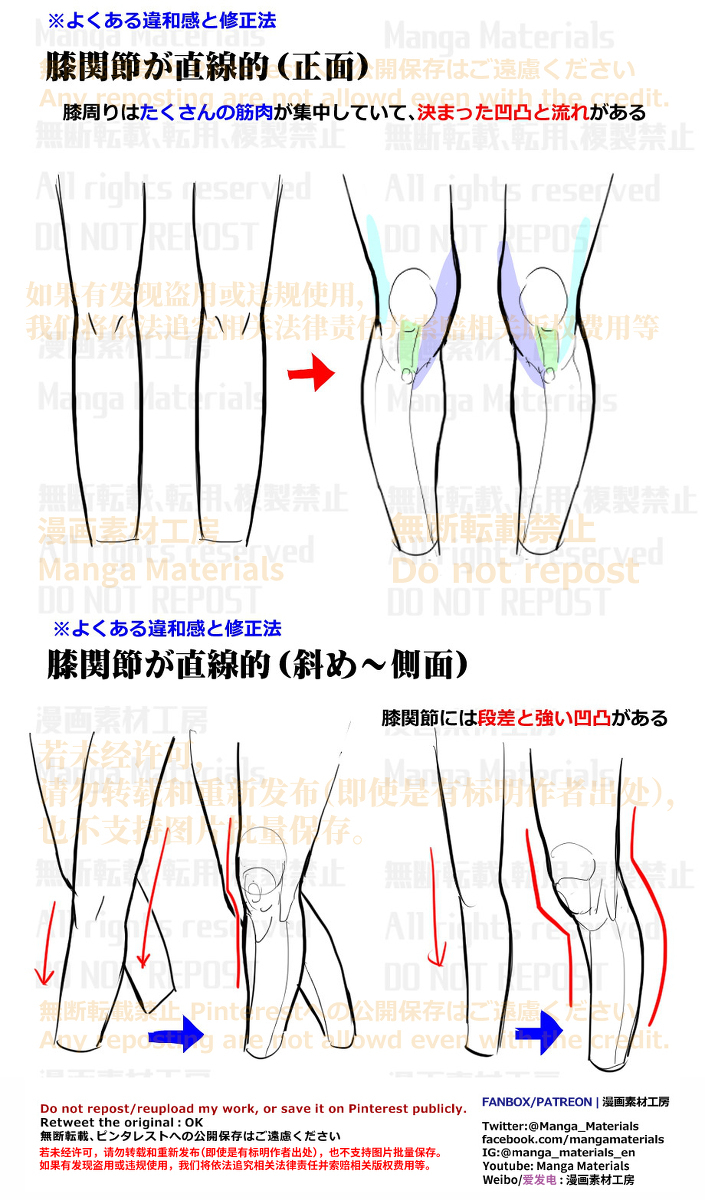 個人メモ：膝の段差