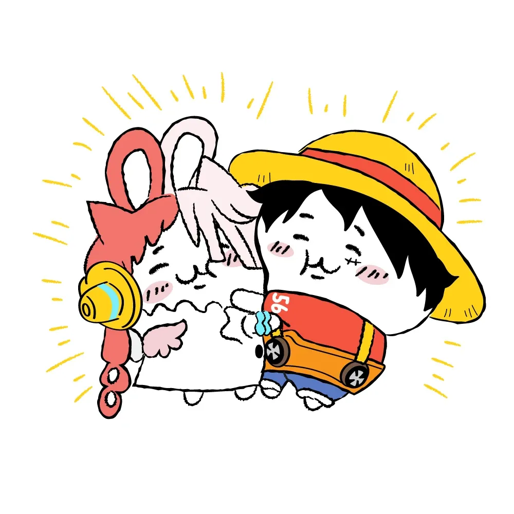 可爱的路飞和乌塔