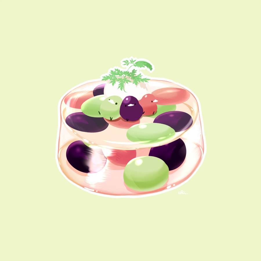 三色葡萄果冻