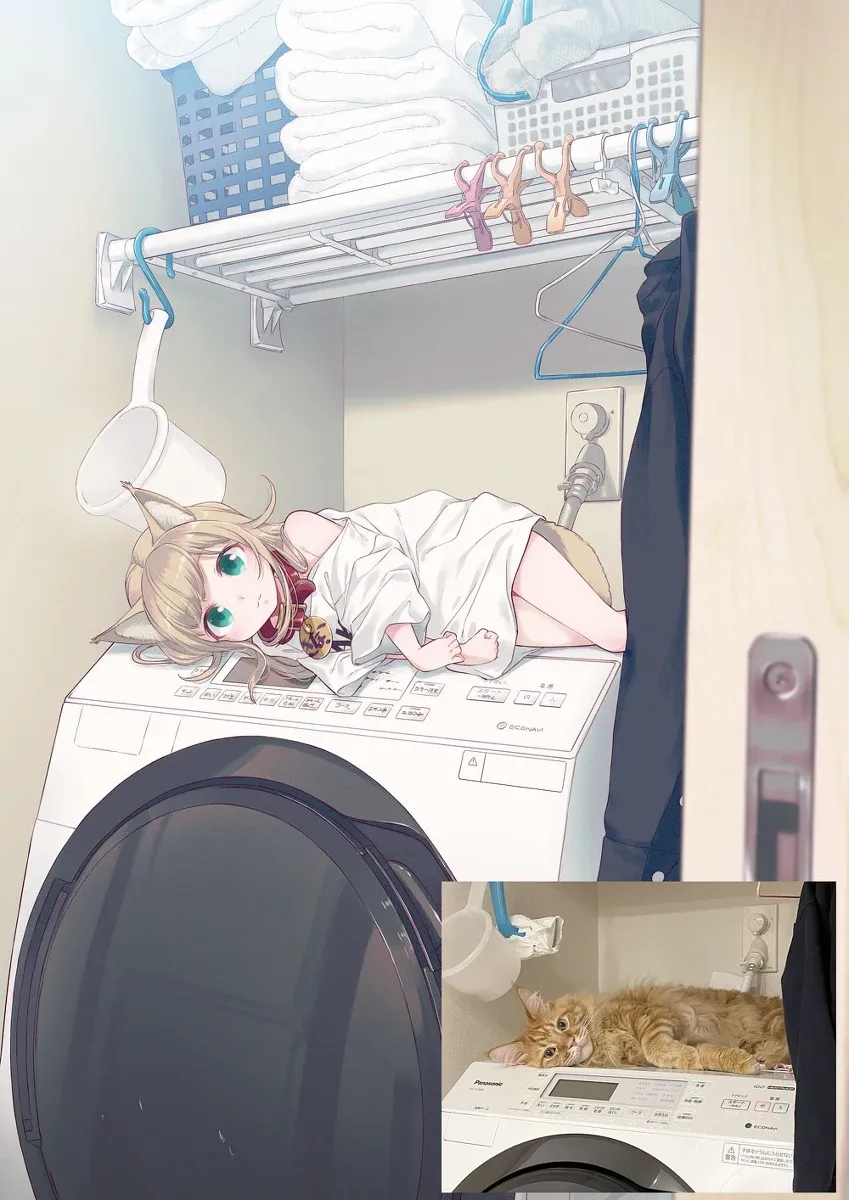 最近最喜欢的是洗衣机🐾