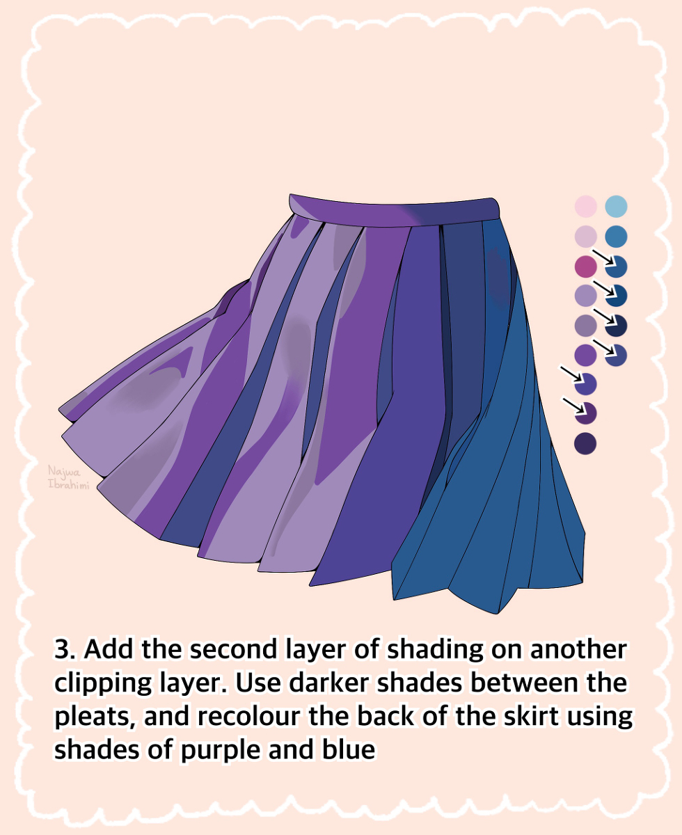 Flowing Skirt Shading Tutorial
