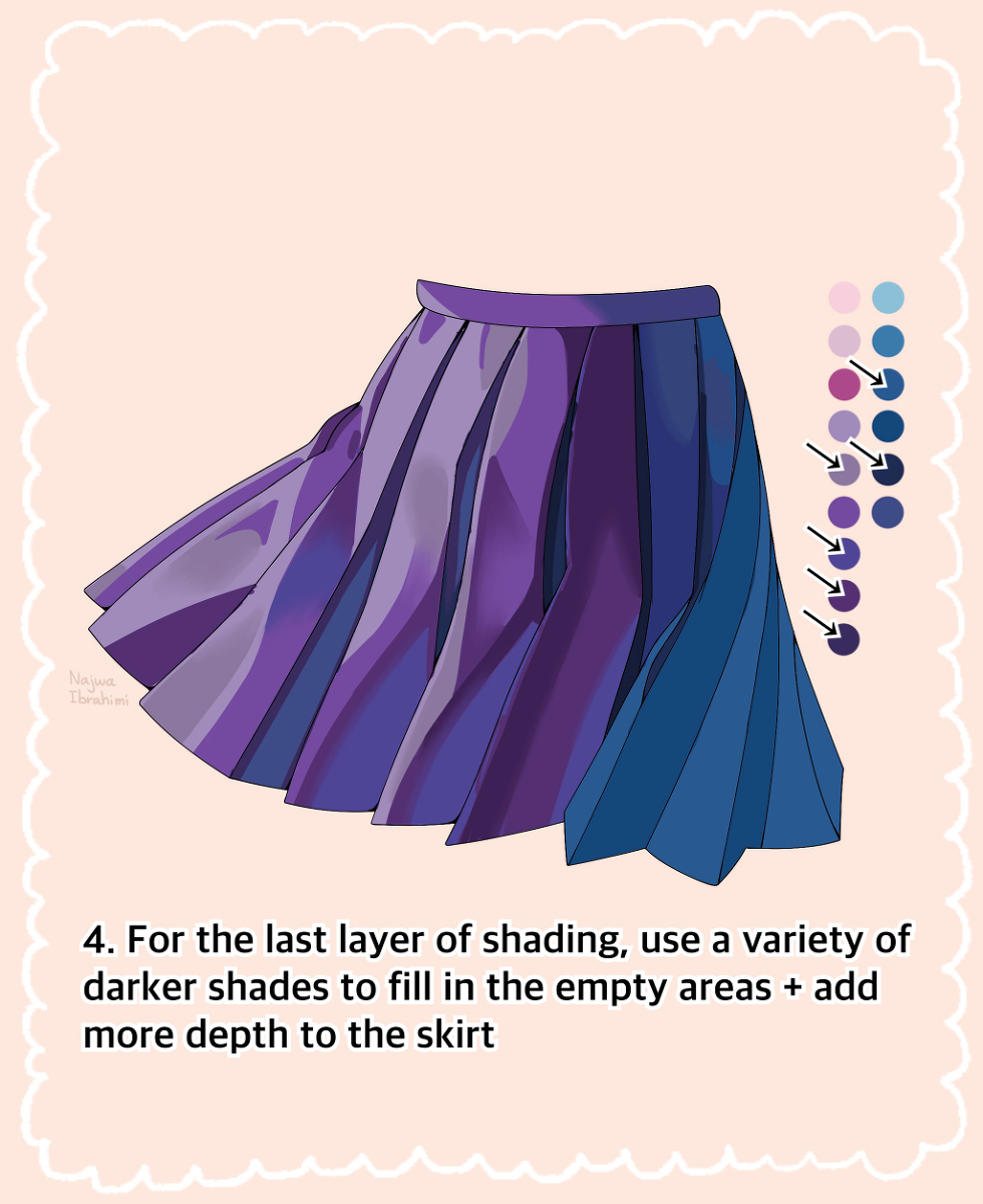 Flowing Skirt Shading Tutorial