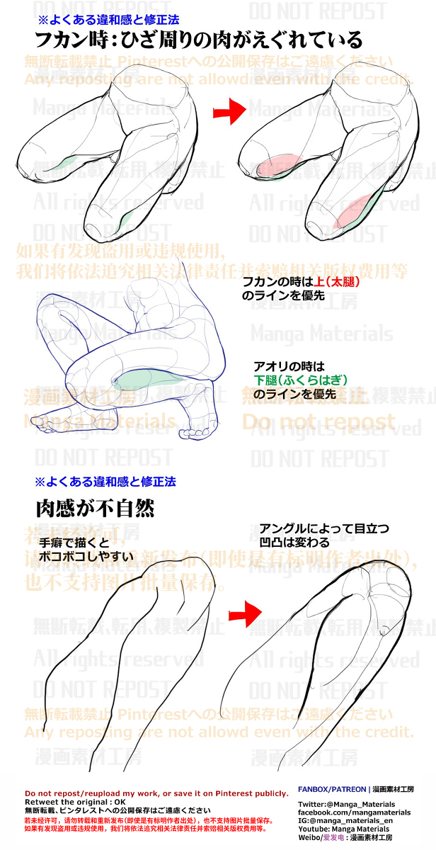 个人笔记: 腿部肉感