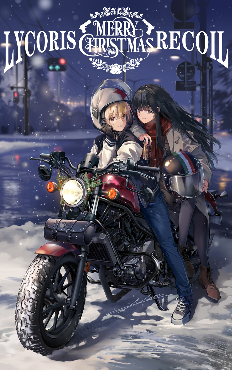 少女摩托车夜行