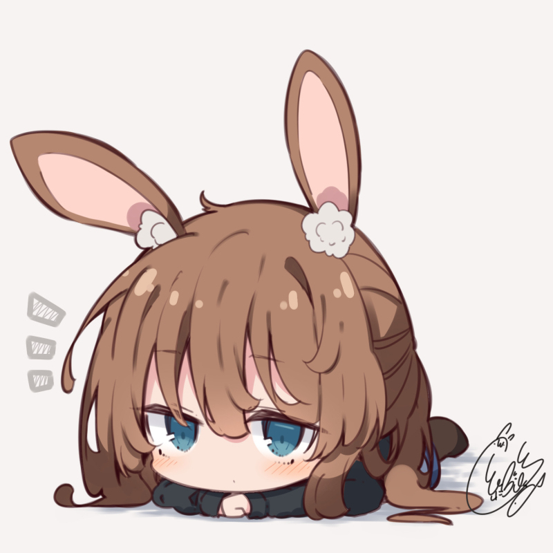 躺着。