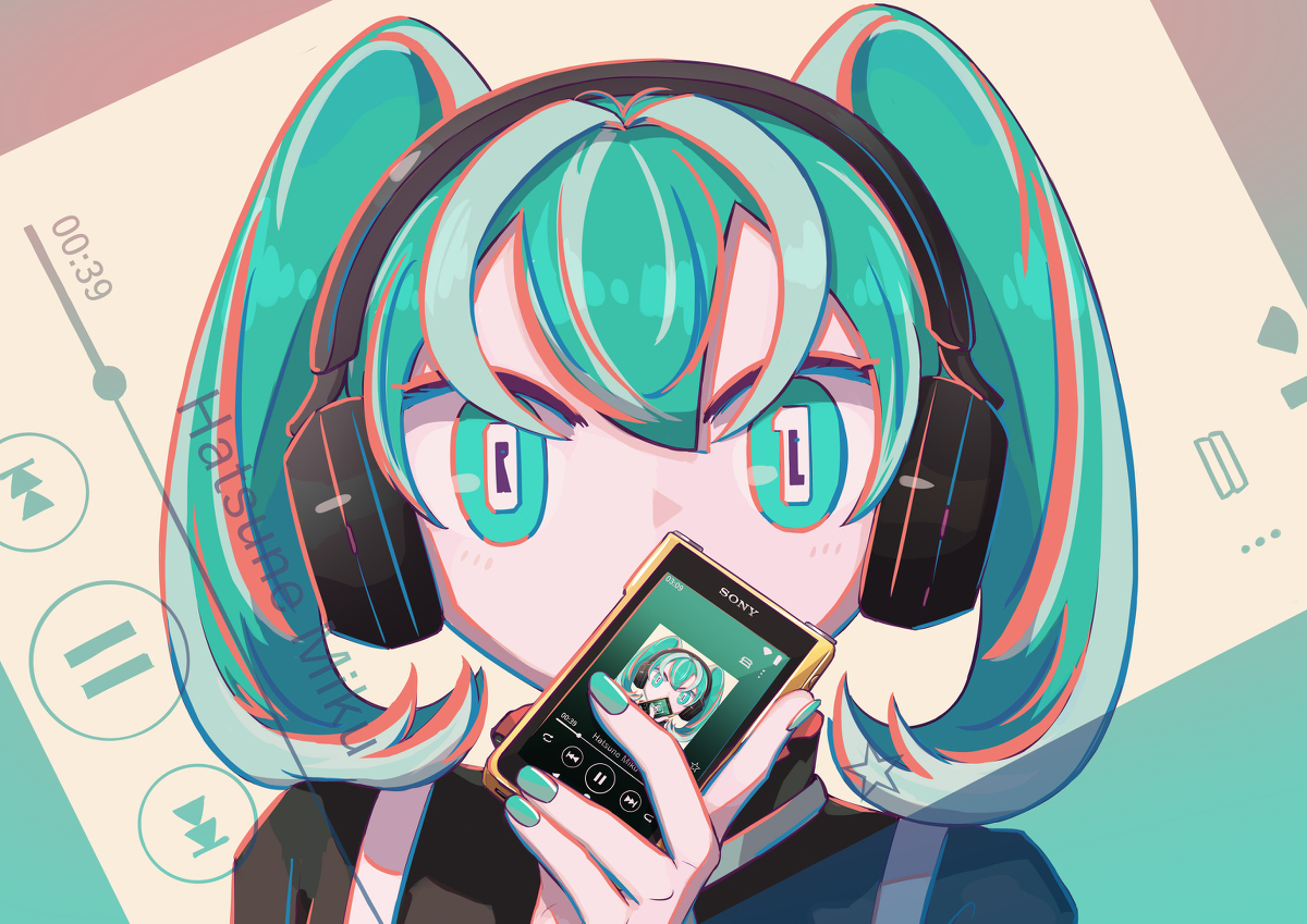 初音未来 × 索尼商店合作模式主插图